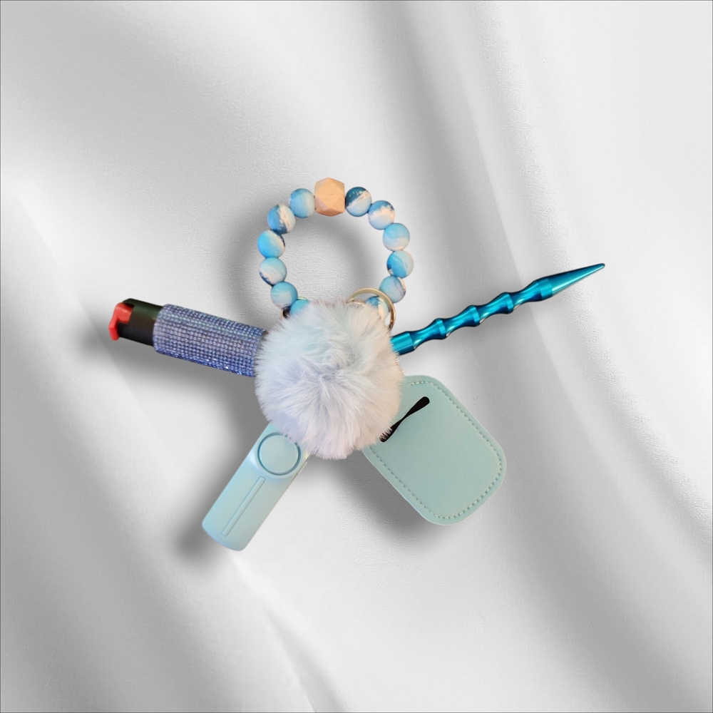 Blue Unicorn Horn Keychain for Kids